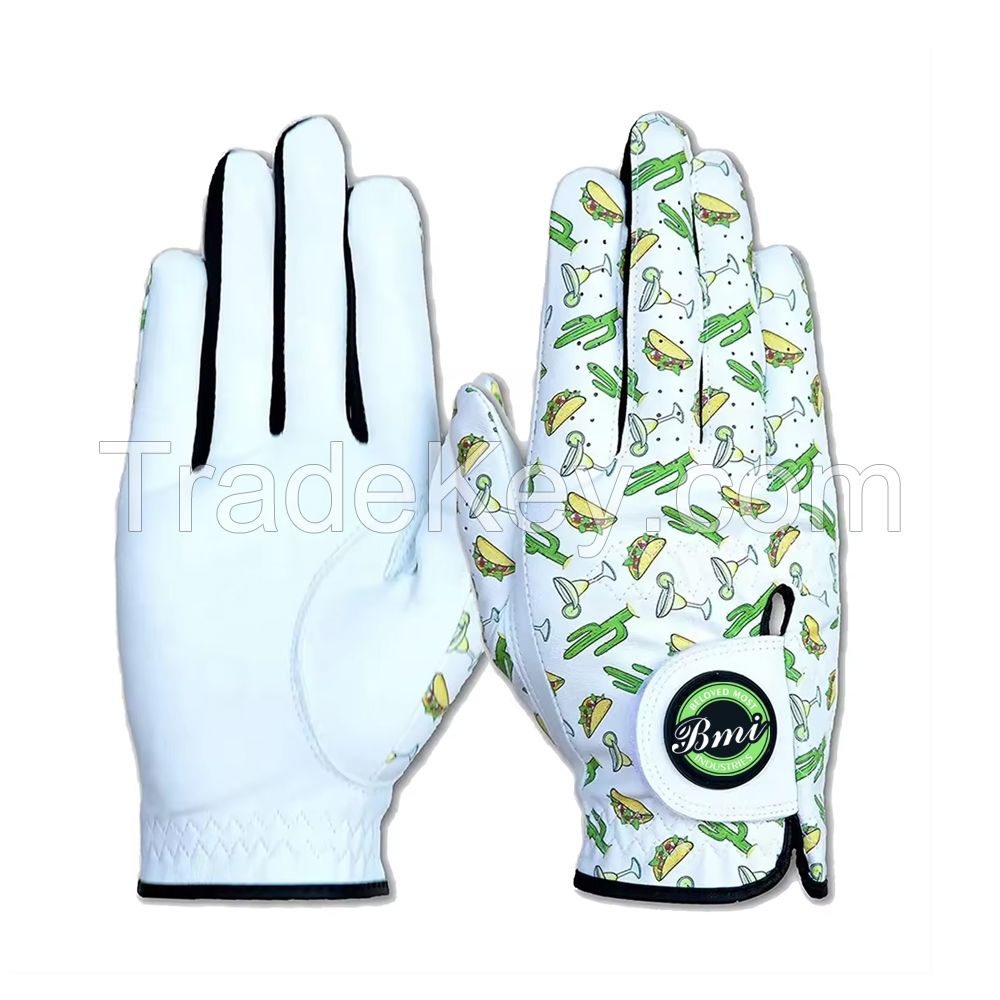 All Weather Golf Gloves PU Synthetic Leather Cabretta Leather Golf Glove