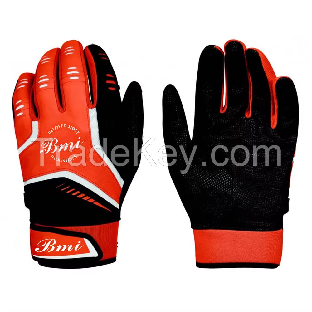 100% Original Cowhide Leather Baseball Batting Gloves