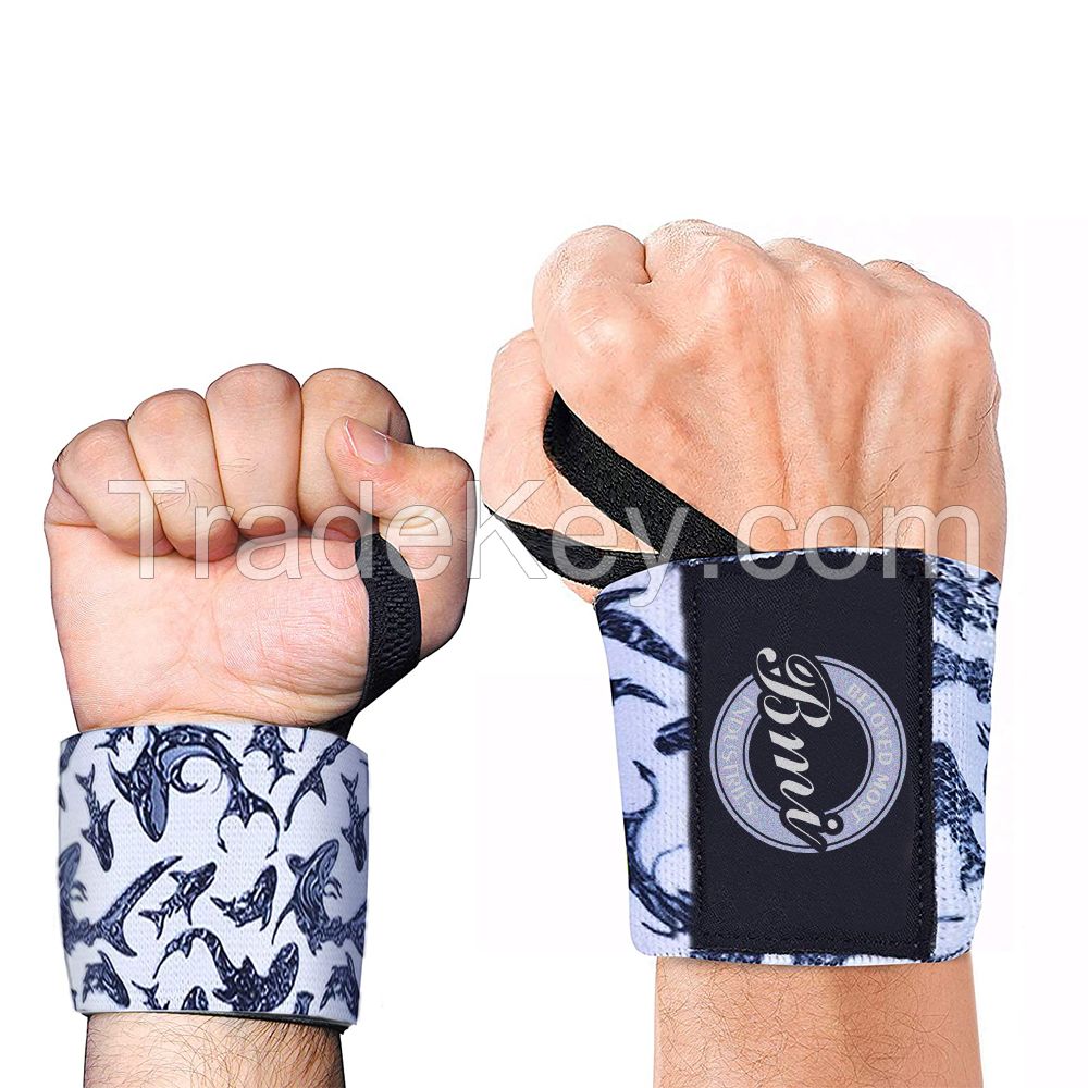 camoflag Customized Color & Logo Printing Weight Lifting wrist wrap