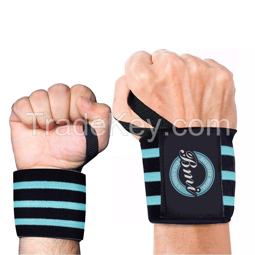 Factory Price Custom Made Gym Weightlifting Wrist Wraps