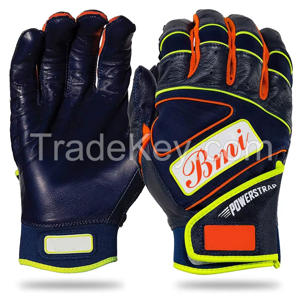 Latest Design Adjustable Hot Selling batting baseball gloves