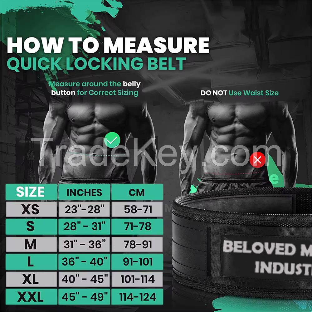 Fitness safety Adjustable Weightlifting Neoprene belt