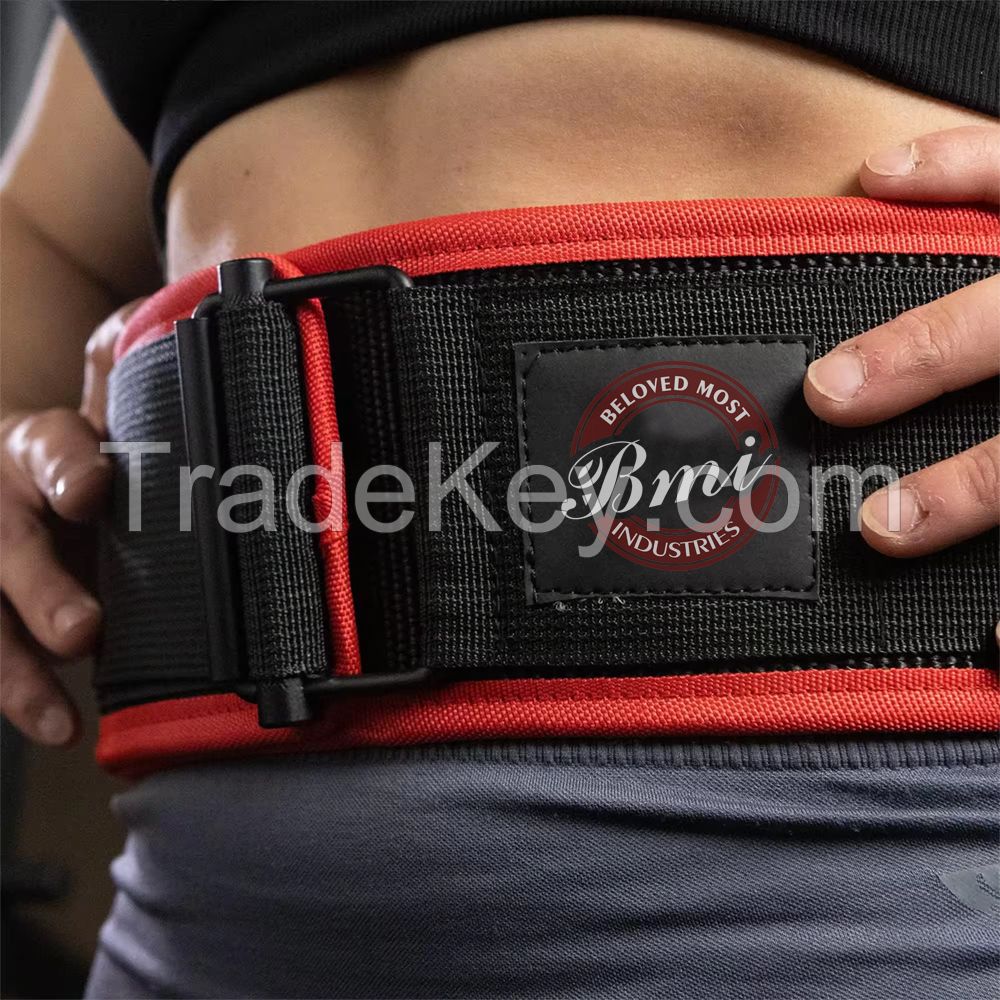 2024 New Style Neoprene Weightlifting Belt with Slide Bar Buckle