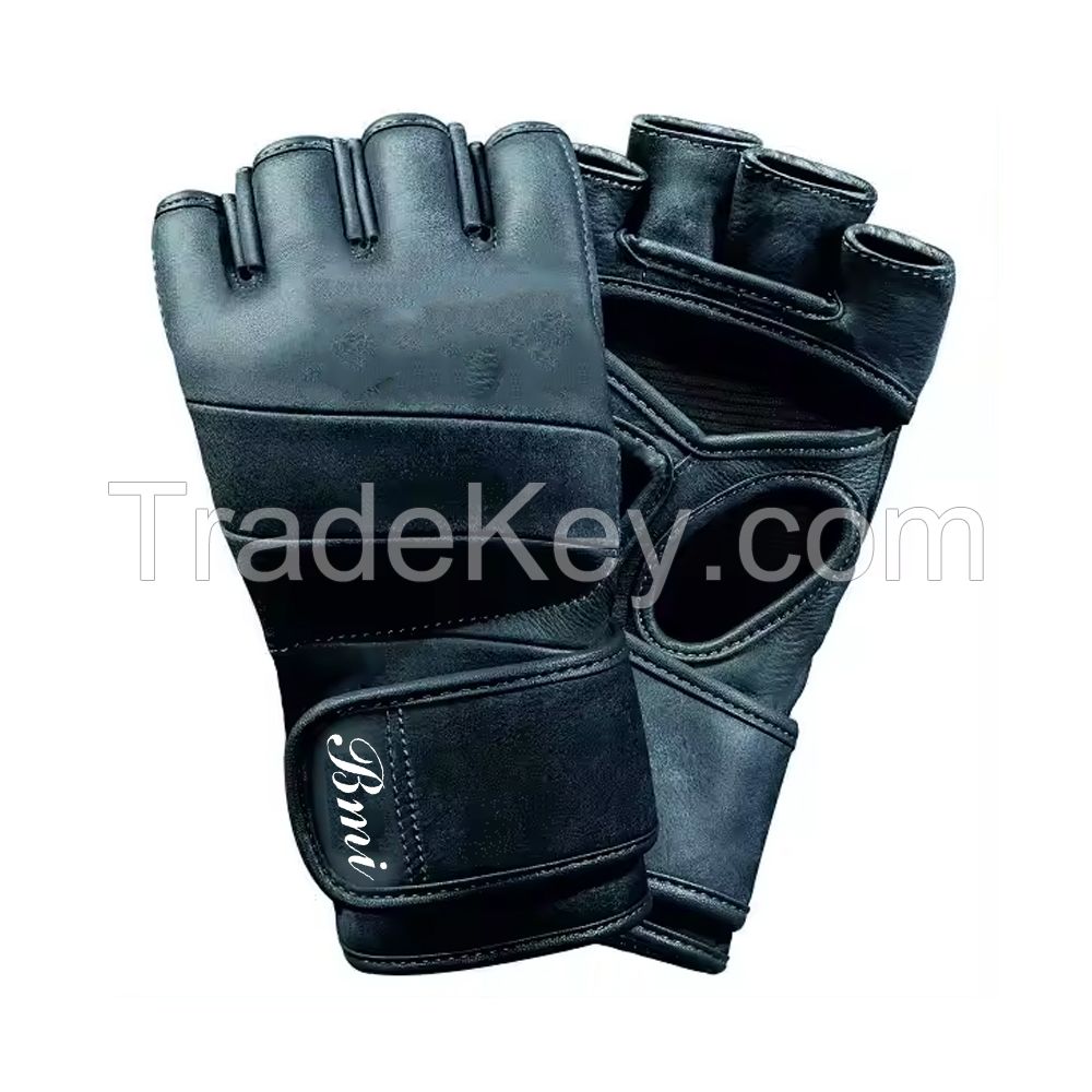 best training High quality genuine cowhide leather boxing gloves