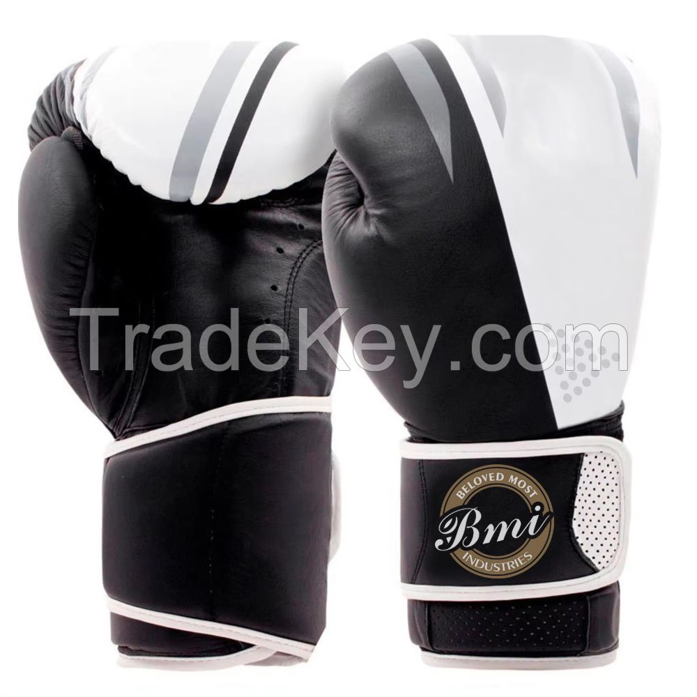 Unique Design Genuine Leather Boxing Training Gloves