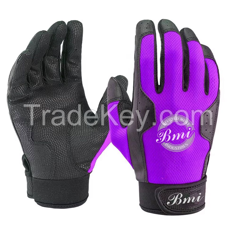 100% Original Cowhide Leather Baseball Batting Gloves