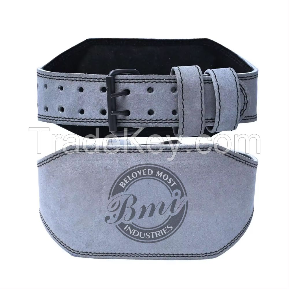 4-Inch Padded Leather Lifting Belt For Men And Women