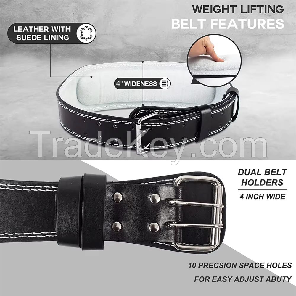 100% Genuine Leather Weightlifting Belt Gym Fitness Cross Fit belt