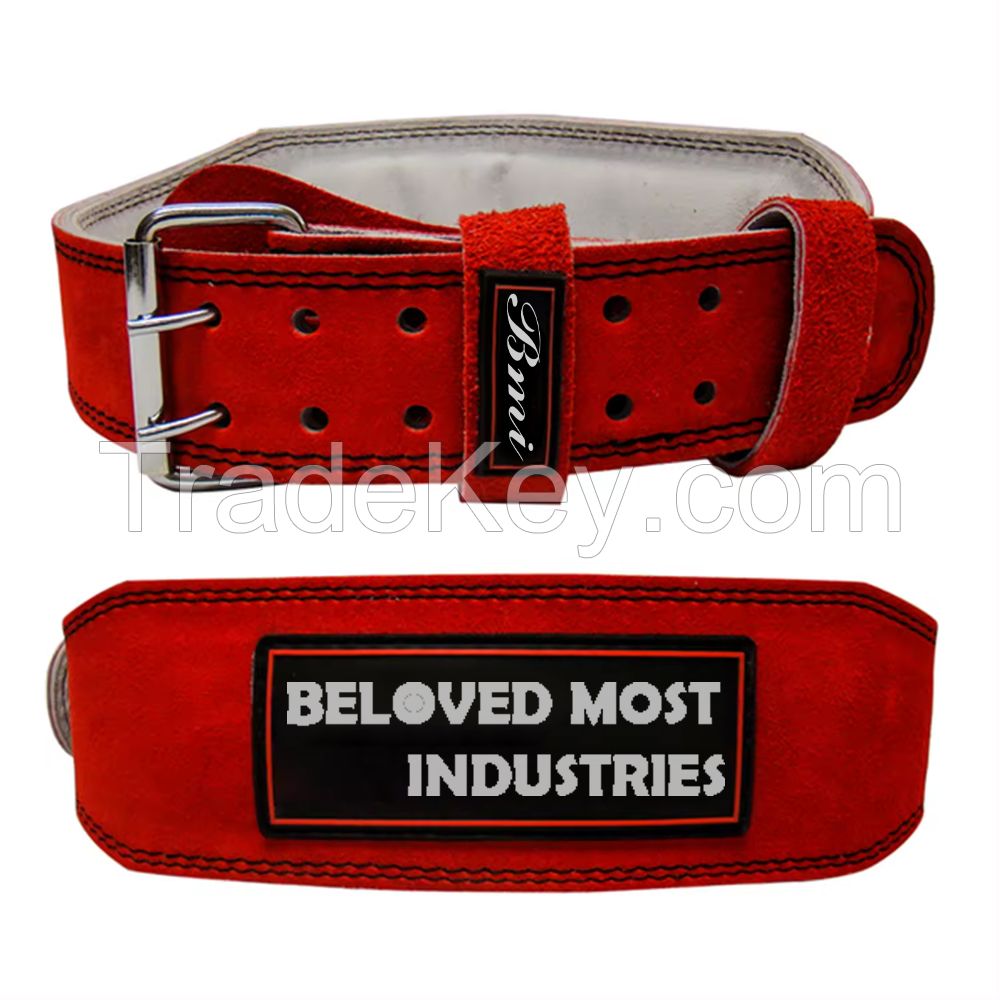 Top Quality New Weightlifting Belt Double Prong Buckle Gym Belts