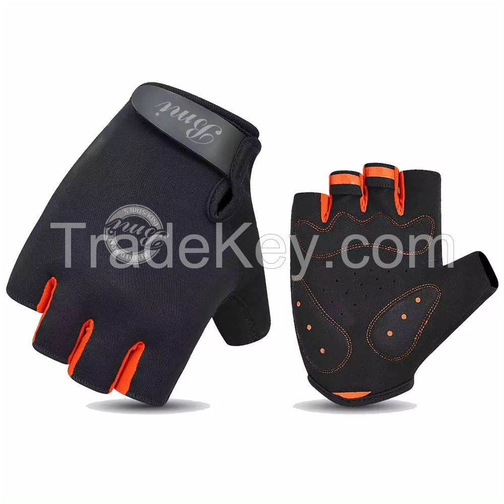 Anti Slip Gel Pad Breathable Half Finger Cycling Gloves 