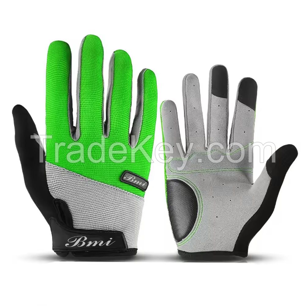 Customized Design Bicycle Full Finger Cycling Sports Gloves