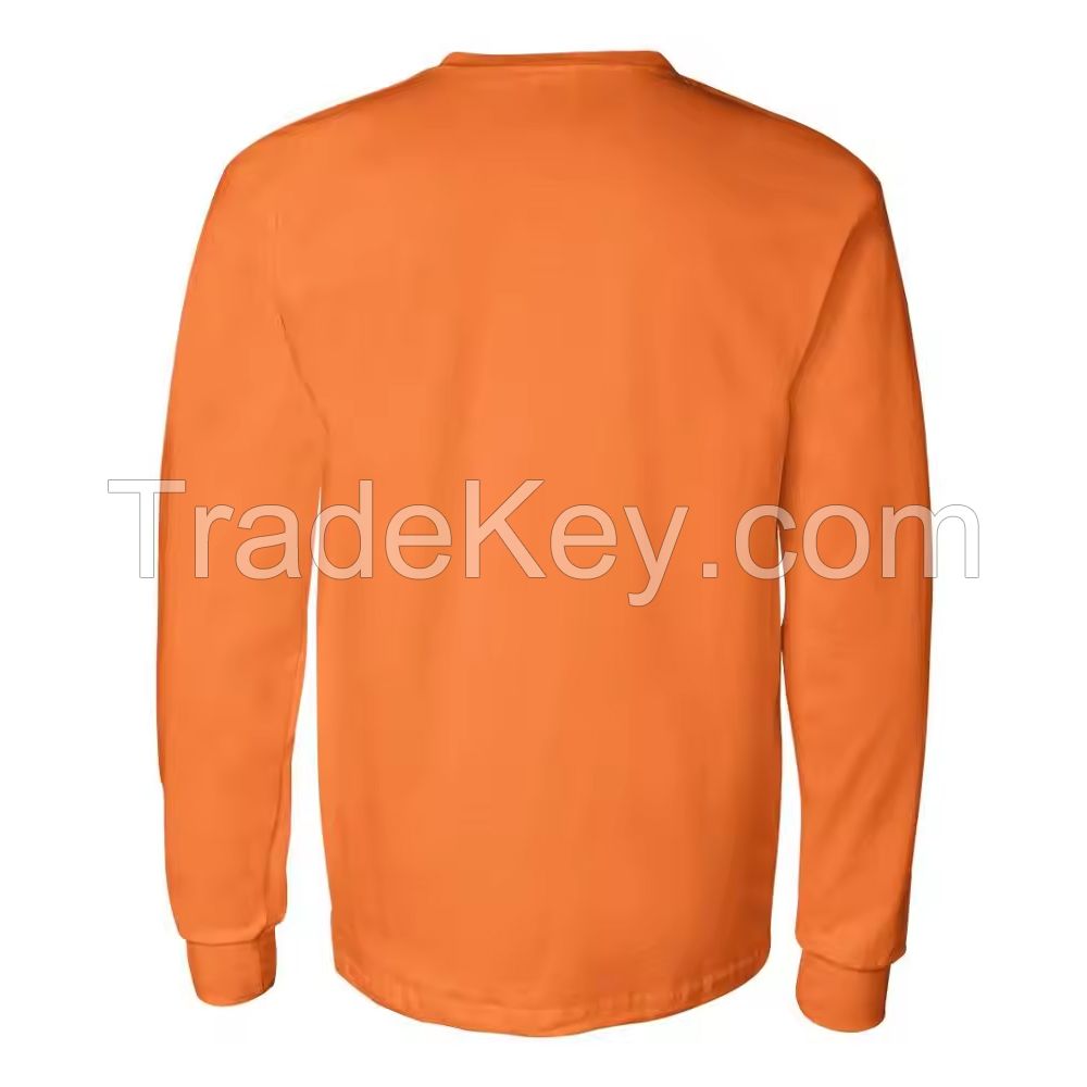 Top Quality custom Ultra 100% Cotton Long Sleeve T-Shirt