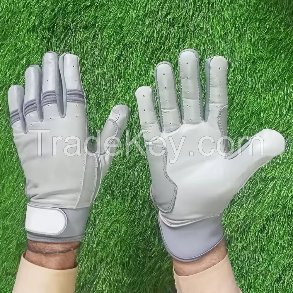 Custom Design Baseball Batting Gloves Manufacturer OEM Premium Split Leather Anti-slip Custom Logo &amp; Design Baseball Glove