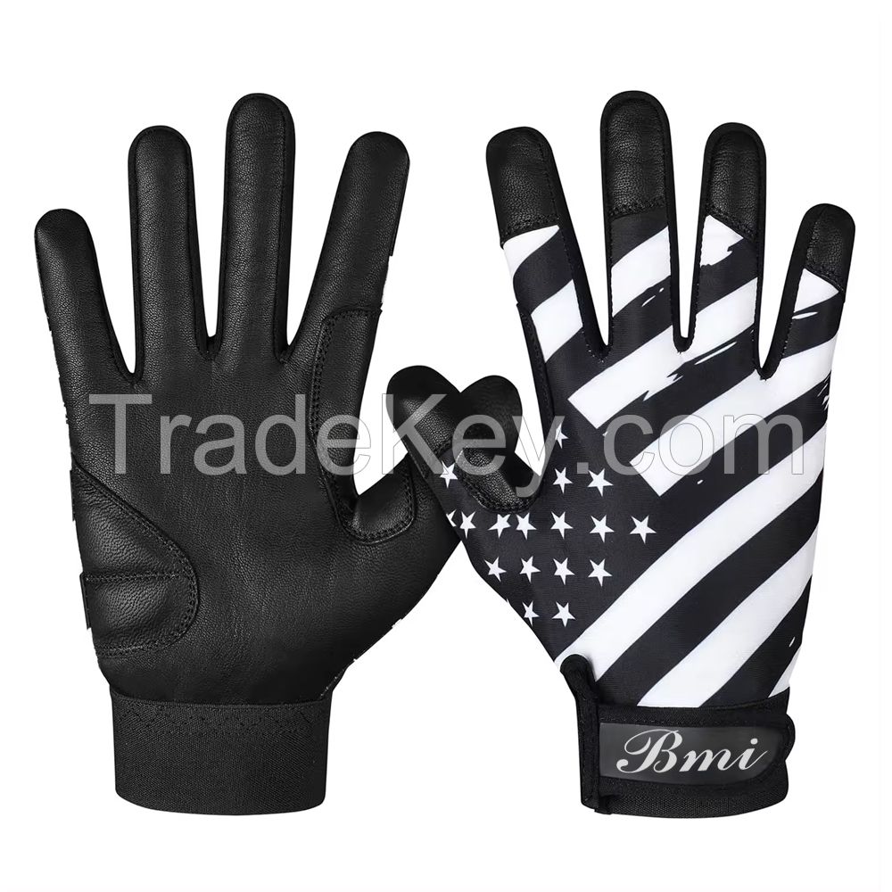 Customized Baseball Batting Gloves Anti-Slip Batting Gloves Adults Professional Men Women Baseball Glove