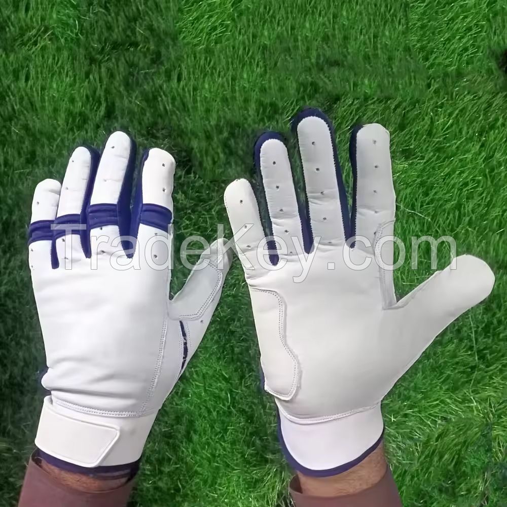 Custom Design Baseball Batting Gloves Manufacturer OEM Premium Split Leather Anti-slip Custom Logo &amp; Design Baseball Glove