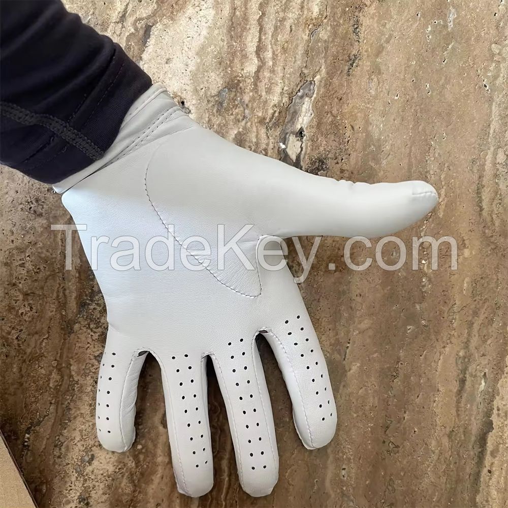 Wholesale Gloves Golf Cabretta Anti-slip Leather Golf Glove Customized Logo Golf Gloves