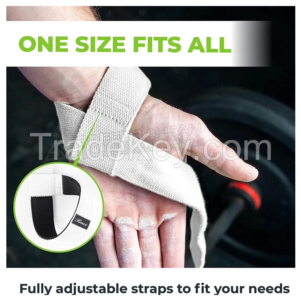 Weightlifting Straps Premium Cotton Made Increase Grip Strength Deadlifting Training Wrist Support