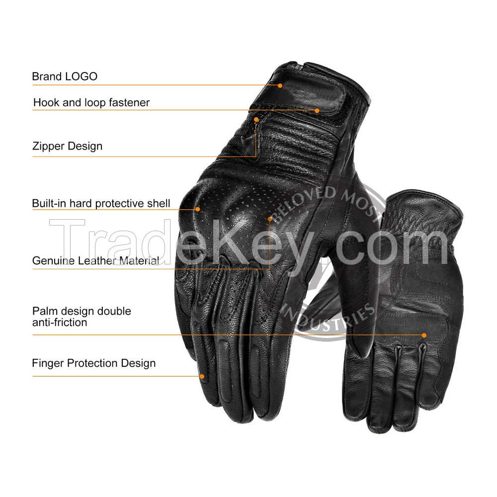 Factory Sale Motorbike Riding Gloves Breathable Motorcycle Hard Knuckles Protection Glove