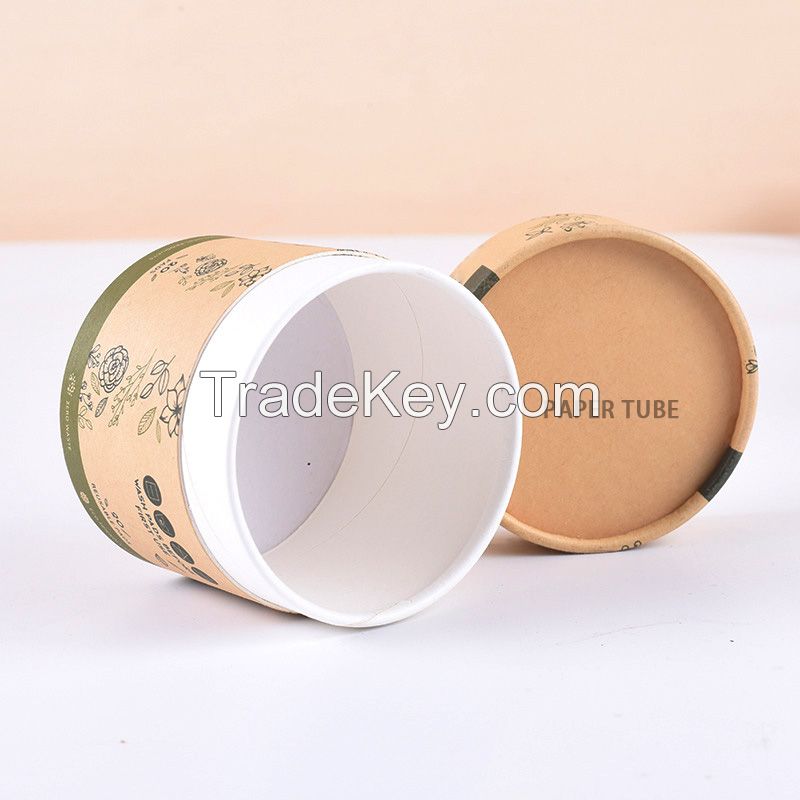 Custom print Cylinder packaging cardboard gift box packaging paper tube