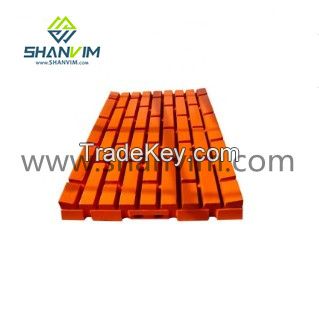 Shanvim High Manganese Steel NN18 Crusher Moving Plates Jaw Plate for Crusher