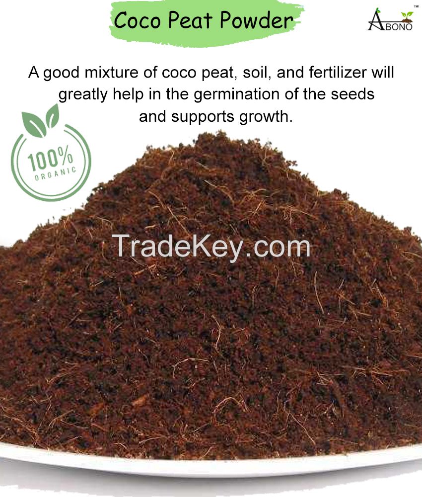 Abono, CocoPeat Powder, Ready to use for Gardening, Cocopeat for Garden, Coco Powder, Cocopeat for hydroponics, Agropeat, Cocopeat for Plant, Eco-Friendly.