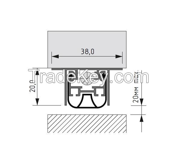 Automatic drop down seal TFP 38x20