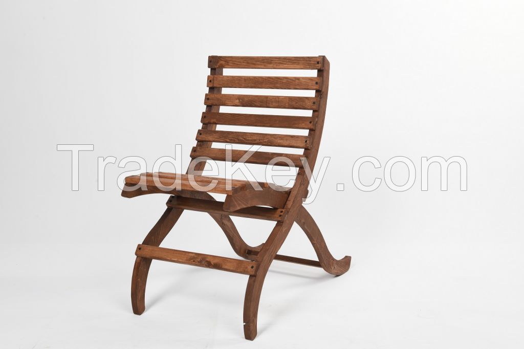 NomiaTrend 100% Solid Wood Table Chair Set
