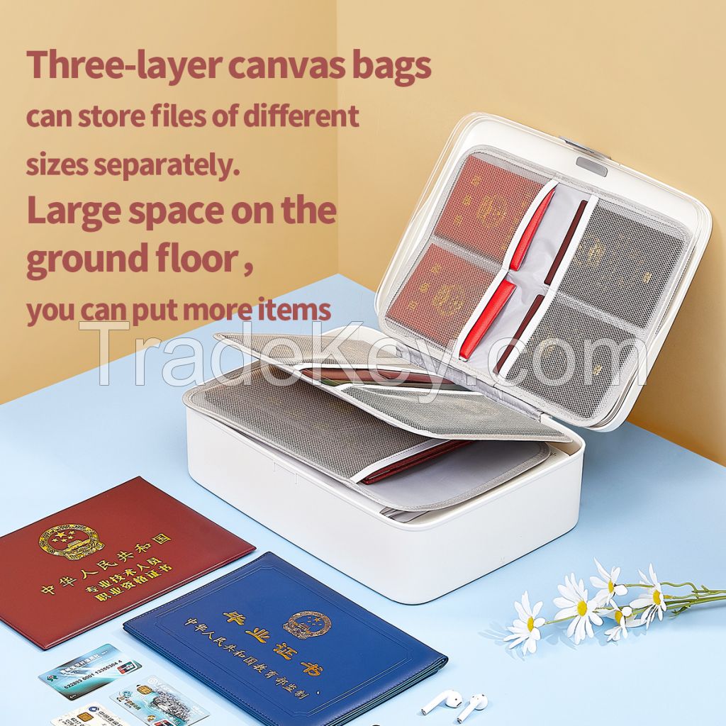 File Organizer Box With Magnetic Suction Lock