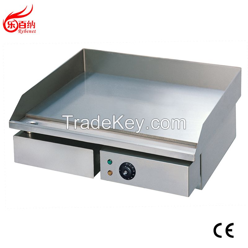 Commercial Countertop Stainless Steel Electric Griddle Flat Top Grill Thermostatic Control 3000W 22" (FT-818)