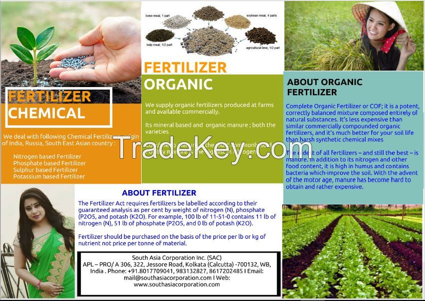 Fertilizer  ( inorganic and Organic)