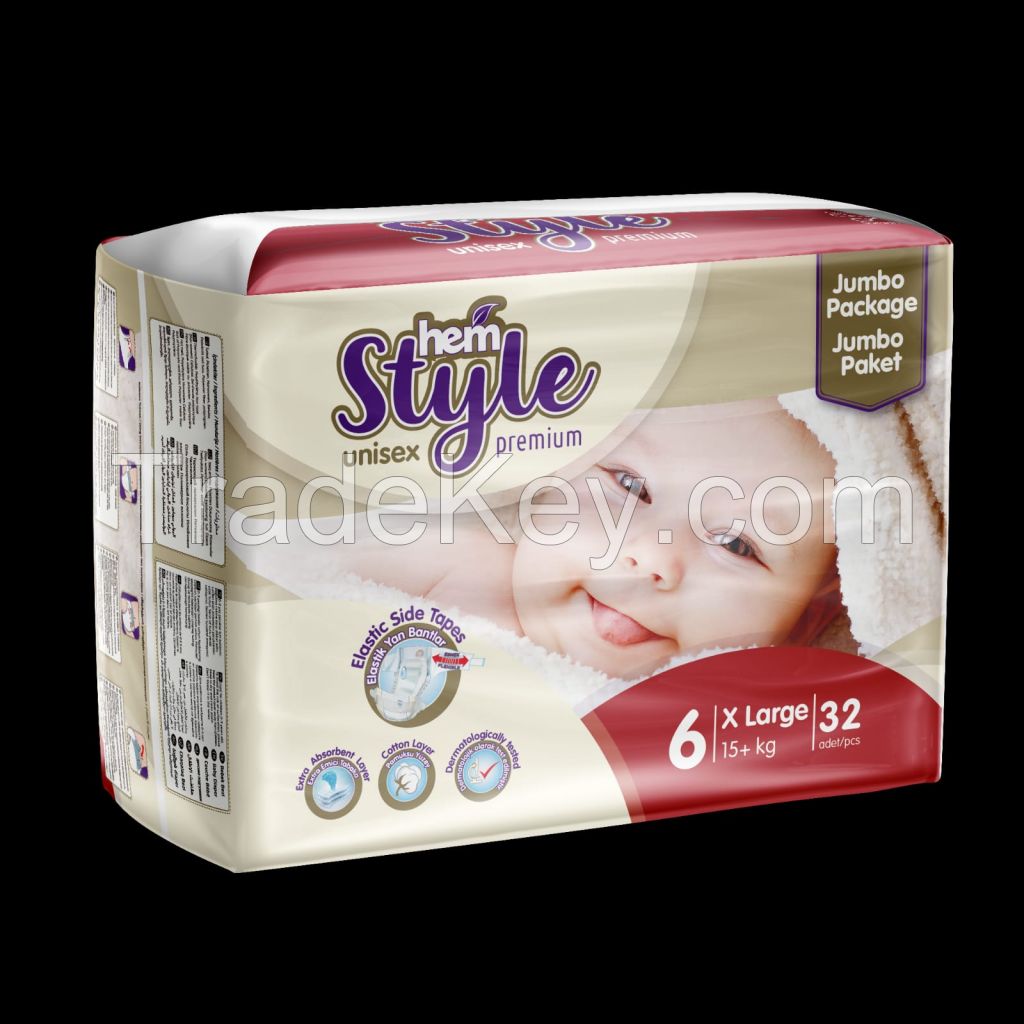 Hem Style Diaper