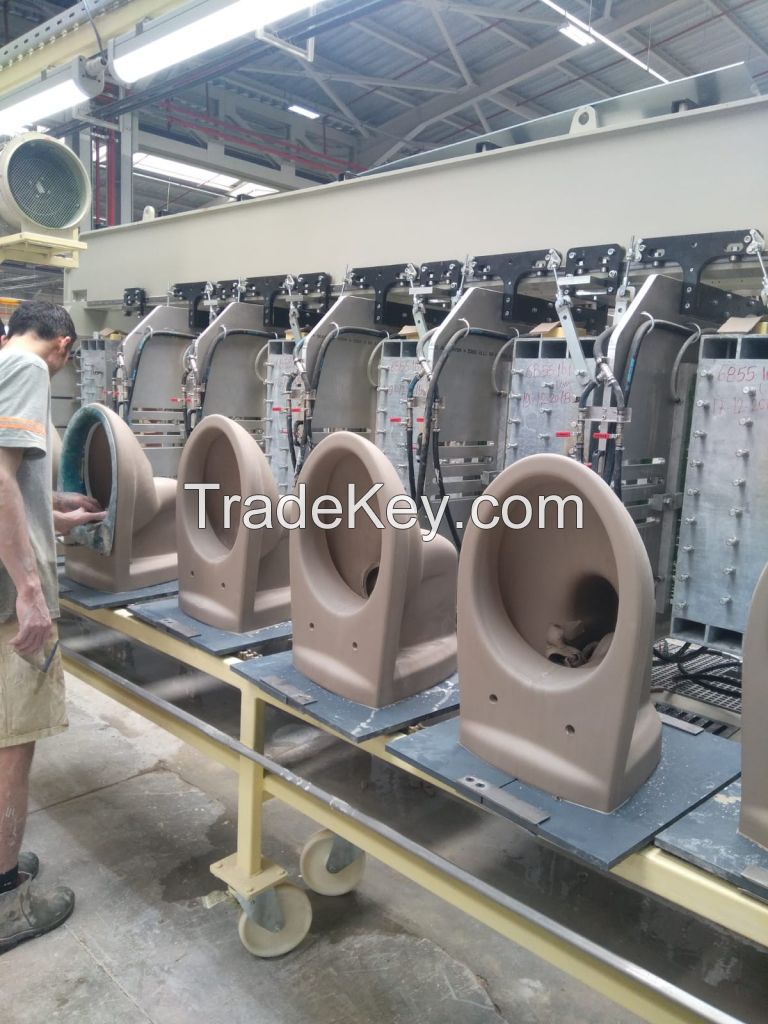 High Pressure Casting Machine For WC -Wall Hung
