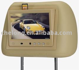 7" inch (16:9) Headrest TFT LCD color monitor