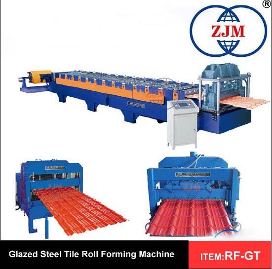 Glazed Steel Tile Roll Forming Machine