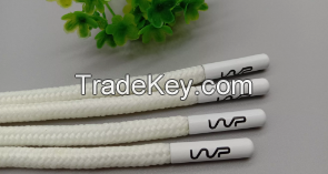 Custom Logo Round Drawstring Cord for Hoodie Waistband with Bullet Tips
