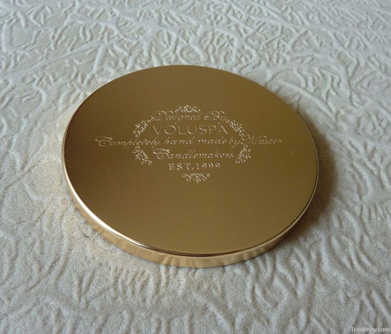 Candle metal lids