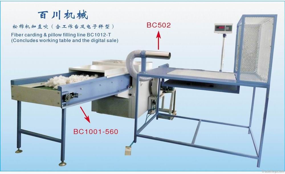 Fiber Carding & Pillow Filling Machine