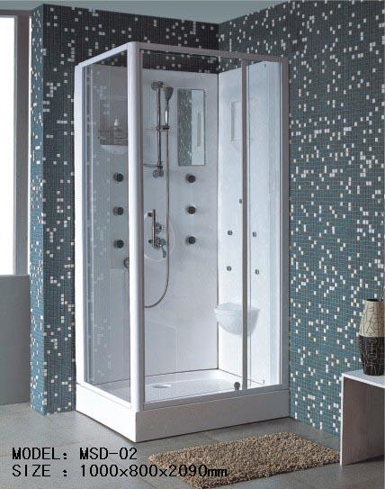 shower enclosed