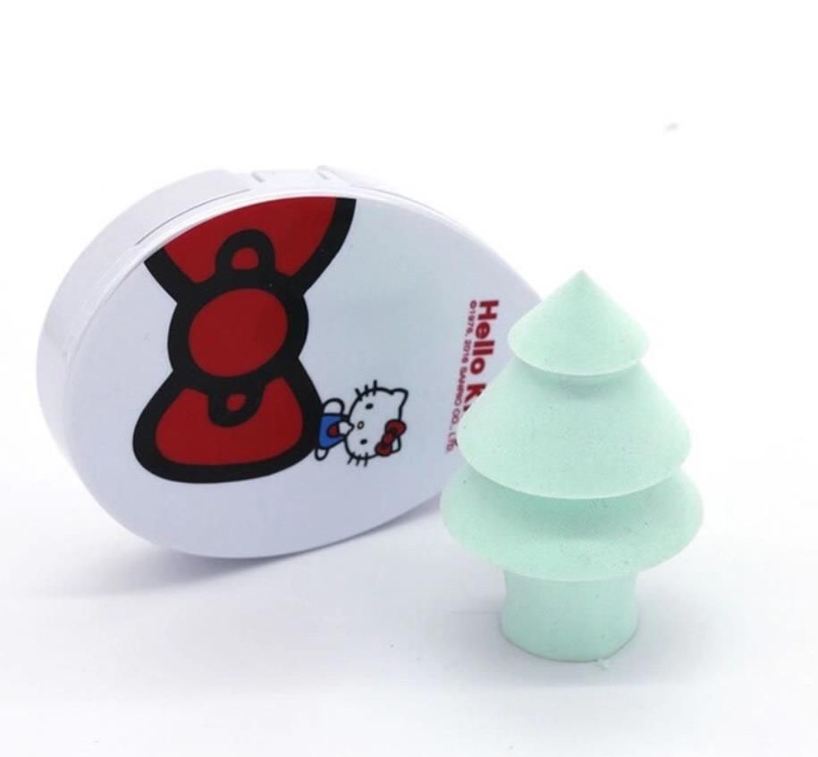 colorful Soft Beauty cosmetics docolor Non-latex Christmas tree powder puff snowman Christmas gift foundation makeup sponge