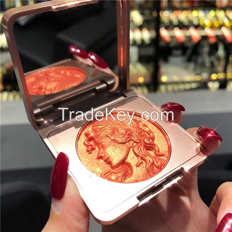 New Peach Palette Face Blush Mineral Pigment Palette Cream Shining Blusher Face Red Shadow Cosmetics Powder
