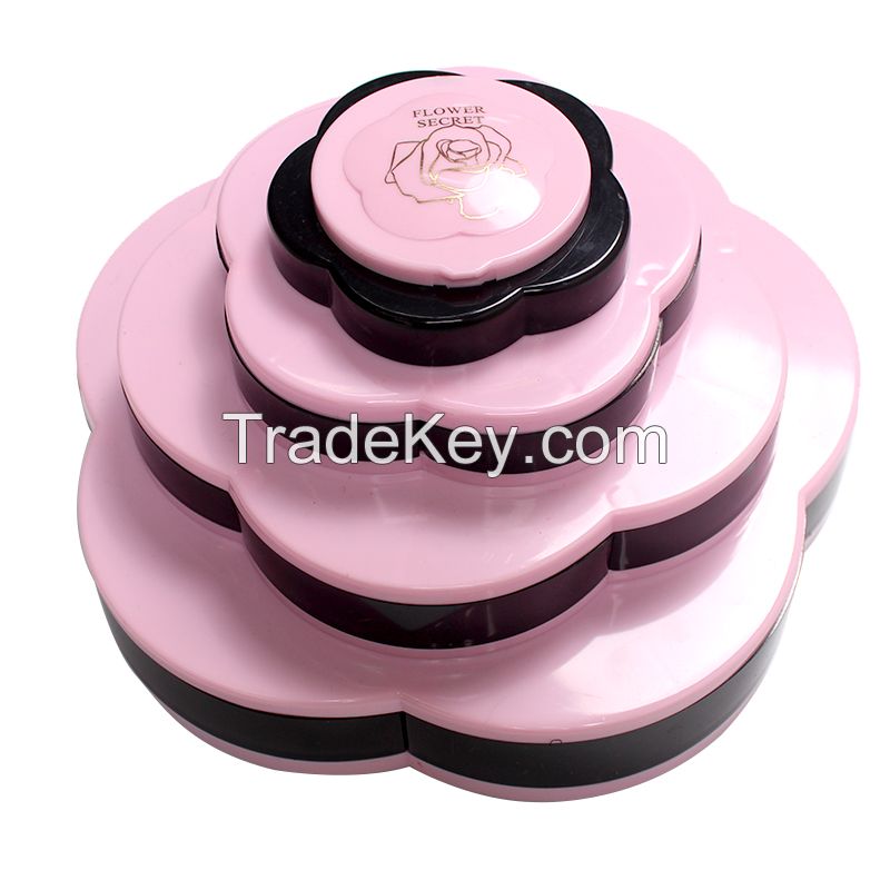 New best-selling pink plum blossom makeup set multi-functional waterproof rotation to create perfect makeup cosmetic case