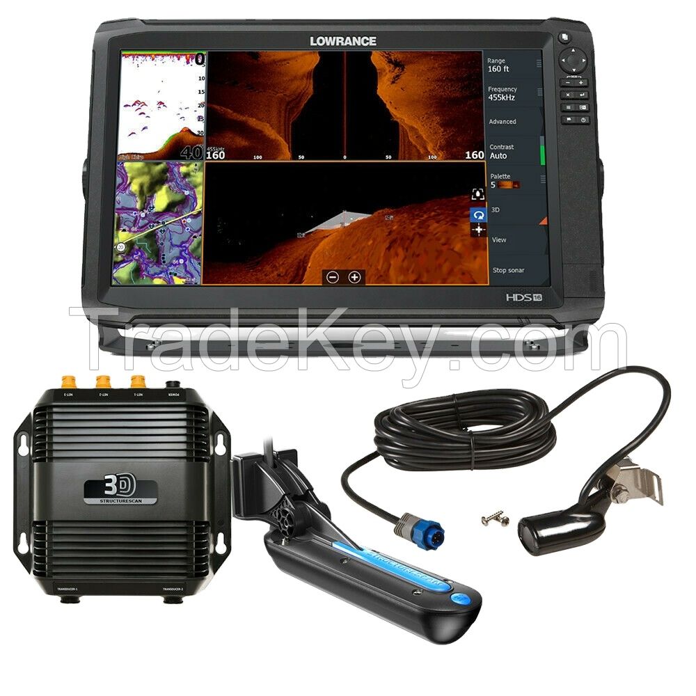 ROSS 100% Lowrance HDS16 Carbon StructureScan 3D Bundle