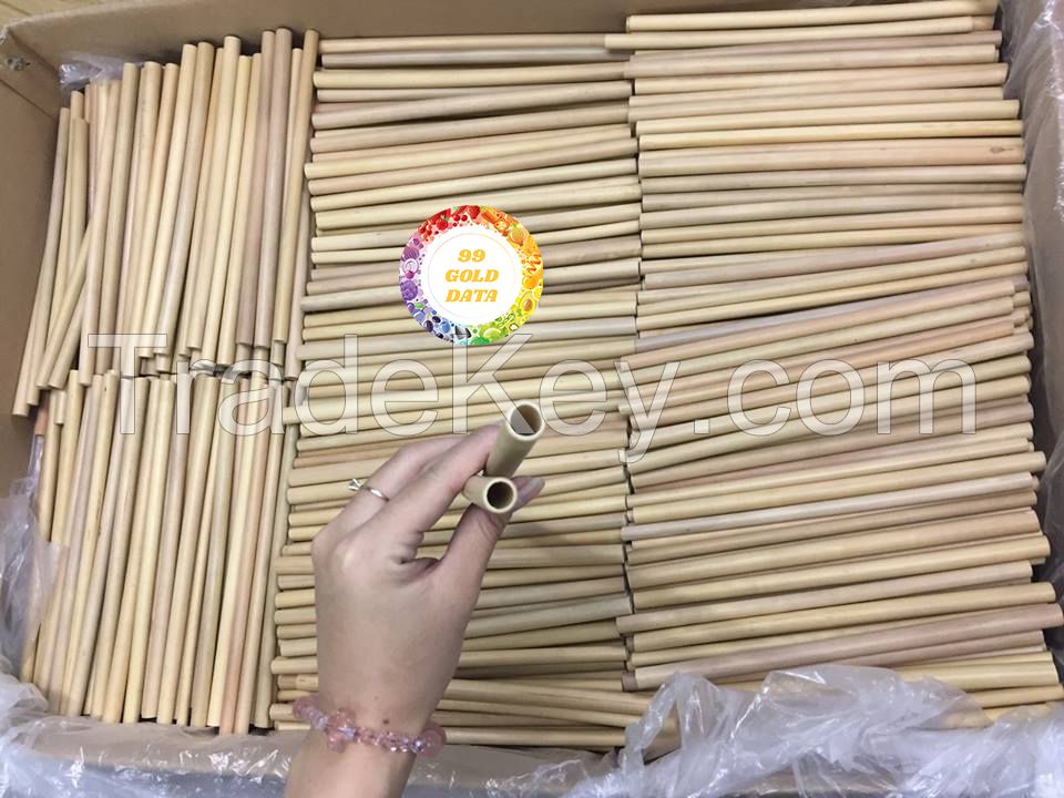 Eco Friendly Natural Bamboo Straws For Drinking 100% Biodegradable Material Straw Made In Vietnam