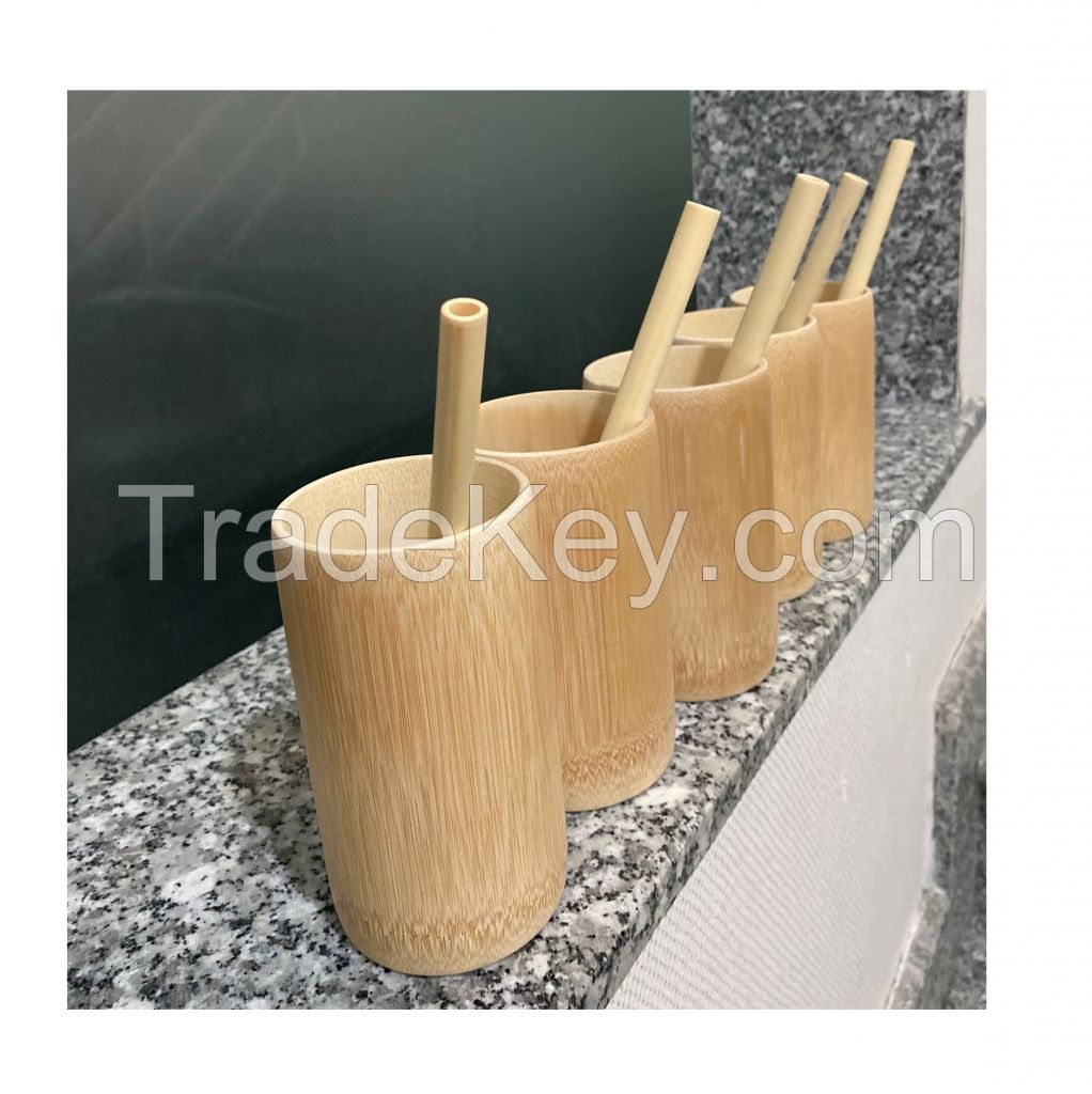 Hot Sale Eco Friendly Reusable Bamboo Cup 100% Natural Biodegradable Bamboo Drinking Water Cup Made In Vietnam