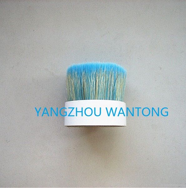 70mm chungking white boiled bristles 60%-90% mixed filament