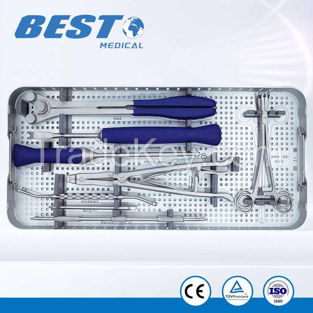 Hemispherical Acetabular Reamer instrument set for THA