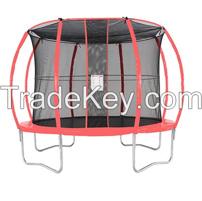 cheap 8ft 10ft 12ft 14ft round outdoor kids trampoline with safe net for sale