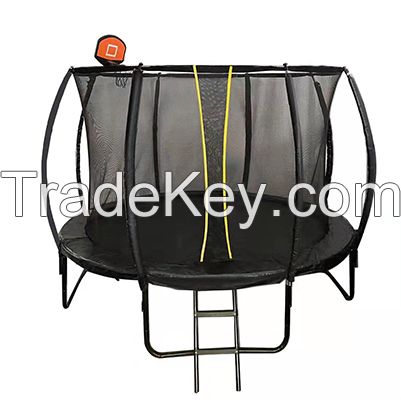 cheap 8ft 10ft 12ft 14ft round outdoor kids trampoline with safe net for sale