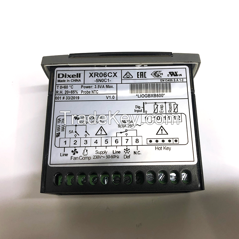 Dixell digital display remote cold temperature controller xr06cx-5n0c1 original genuine
