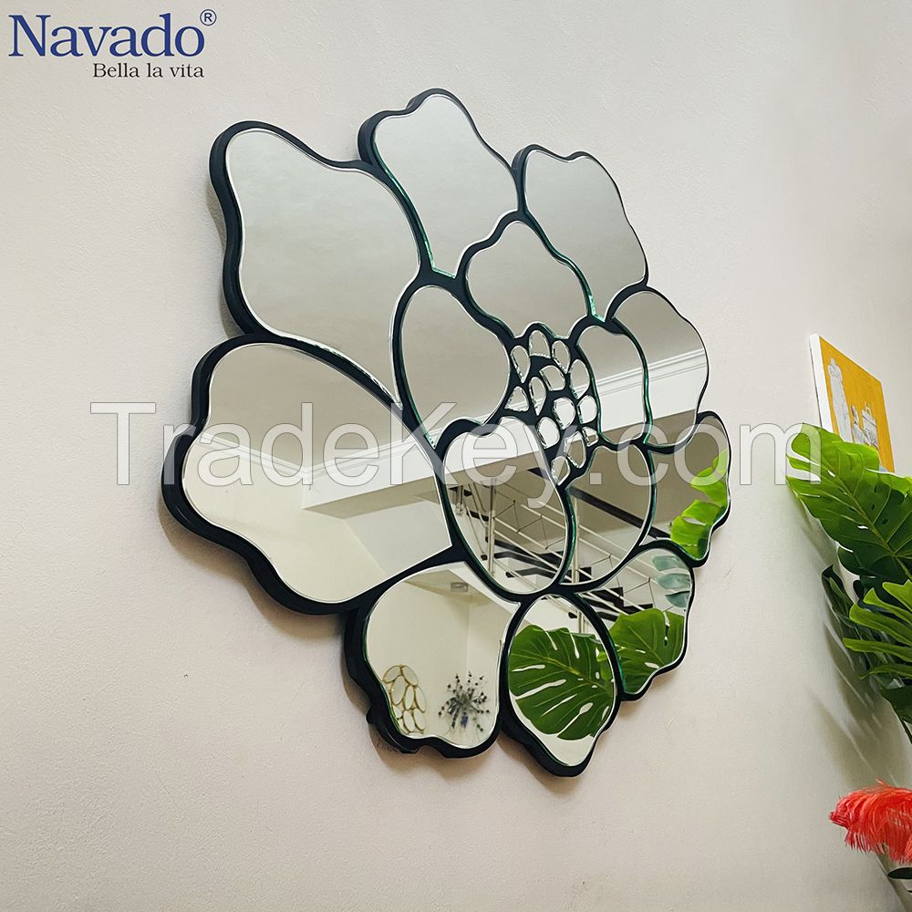 Hotel Decorative Modern Rose White Wall mirror